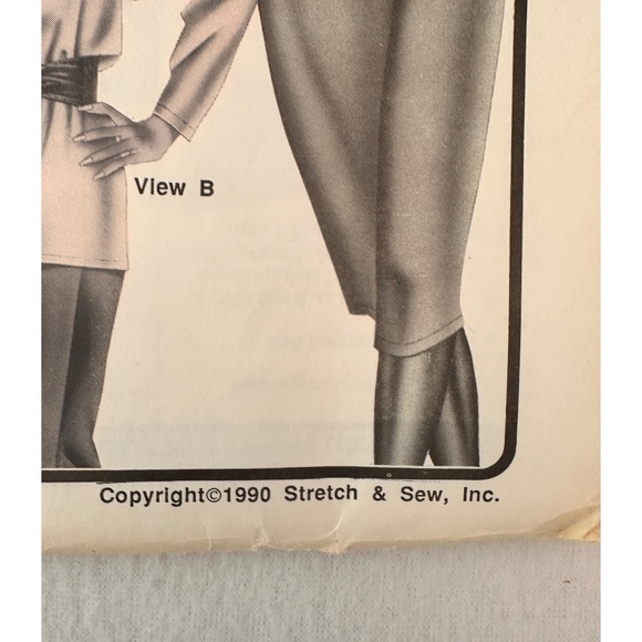 Stretch & Sew 90's Draped Front Dolman New Sewing Pattern 1509, - Picture 3 of 7